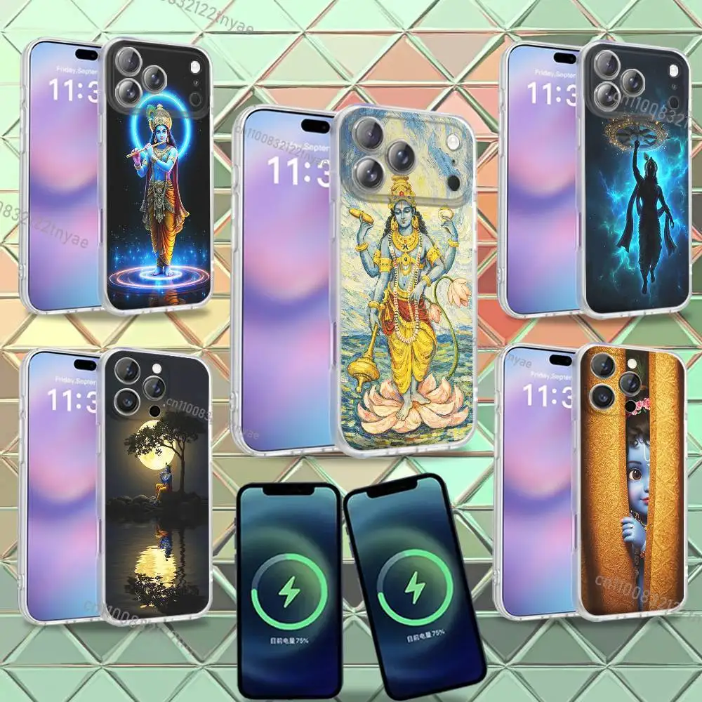 

Krishna Indian God Lord Premium For iPhone 17,12,11,14,13,15,16,Plus,Air,Pro,Max,E,Mini for Magsafe Magnetic Frosted Phone Case