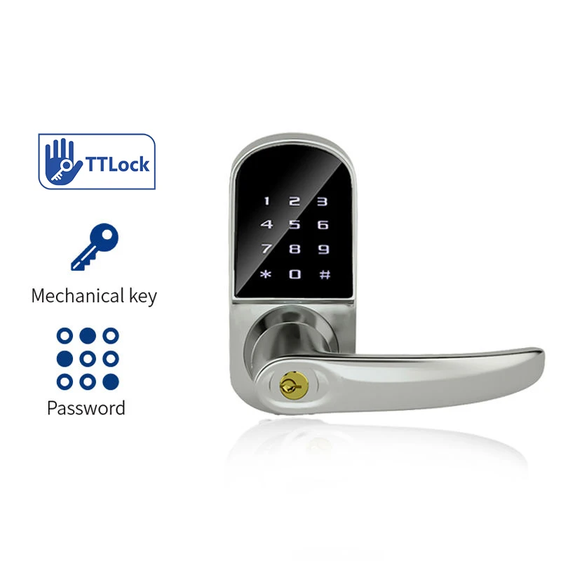 Home smart lock digital electronic door lock ttlock door handles keyless door lock front door