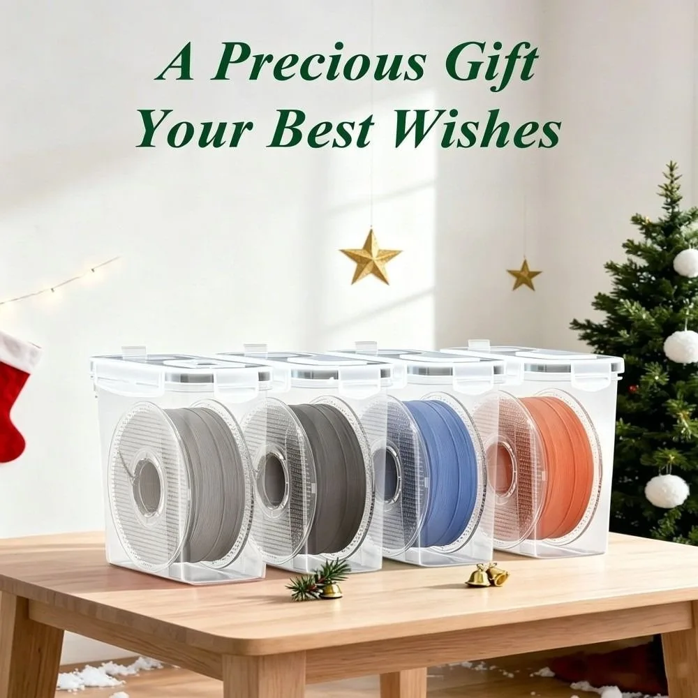 Airtight 3D Printing Filament Container Dustproof Transparent Filament Storage Organizer Waterproof Portable Filament Dry Box