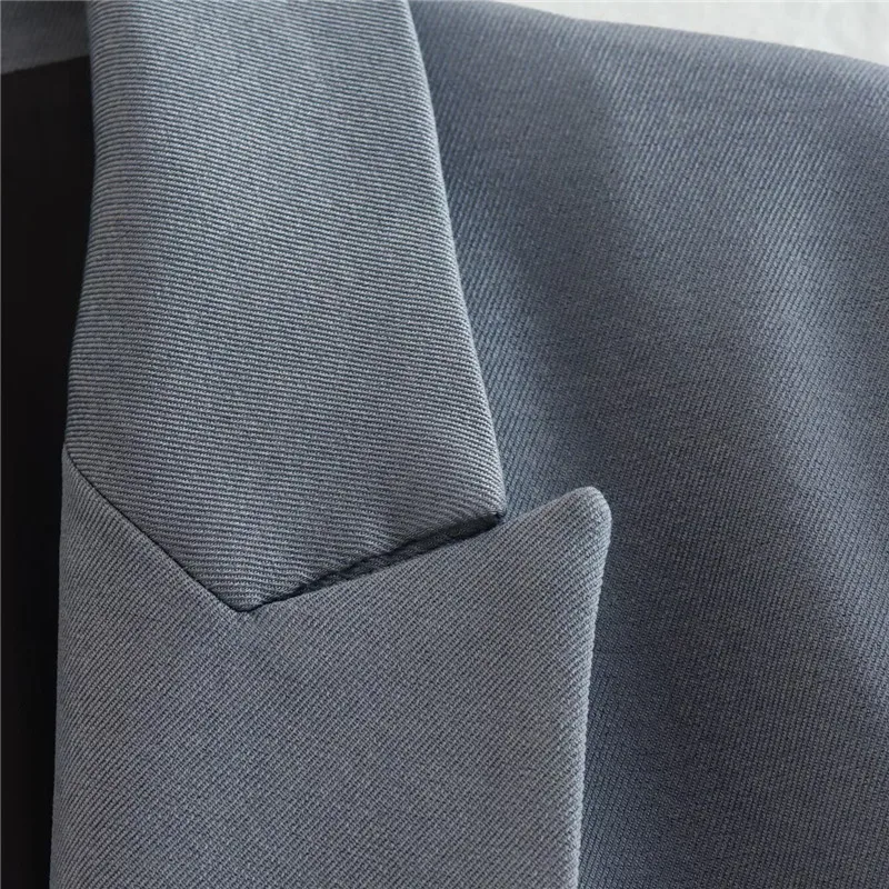 KEYANKETIAN Autunno Nuove Donne Abbigliamento Doppio Petto Flip Pocket Abito da Ufficio Allentato Cappotto da Donna Vestito da Pendolarismo