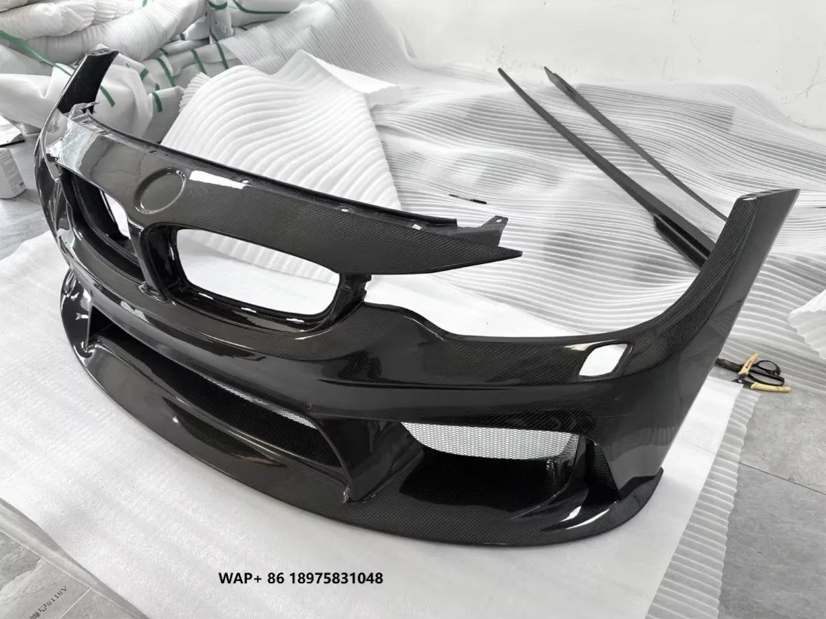 

F80/F82 3D Style Carbon Fiber Body Kit Bumper Front Bumper for B-MW M3/M4 F80/F82(Full Carbon Fiber)