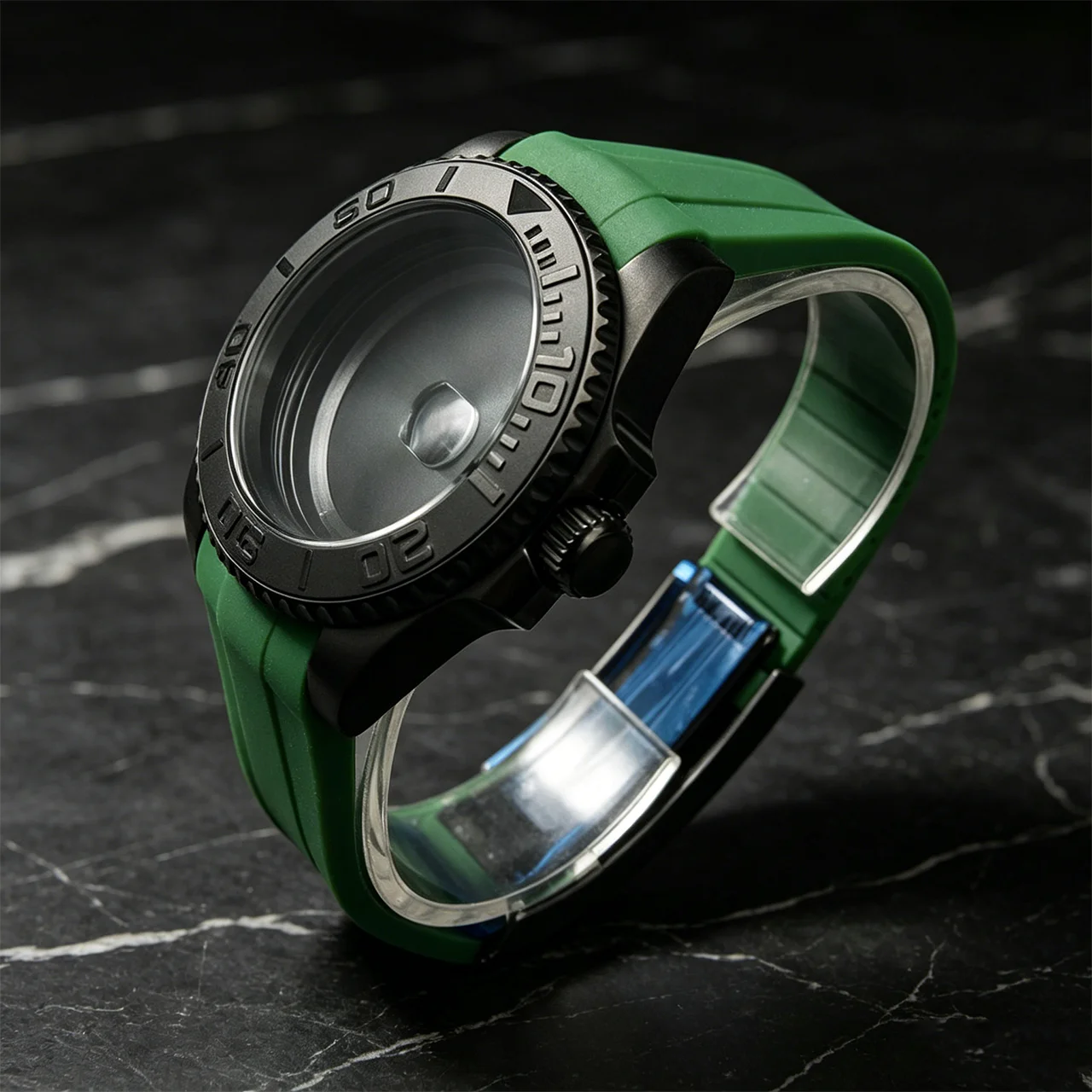 40mm water-resistant case and strap, sapphire glass, suitable for Miyata 3813/3804, Yutada 8205/821A/8215, NH35A/NH36A movements