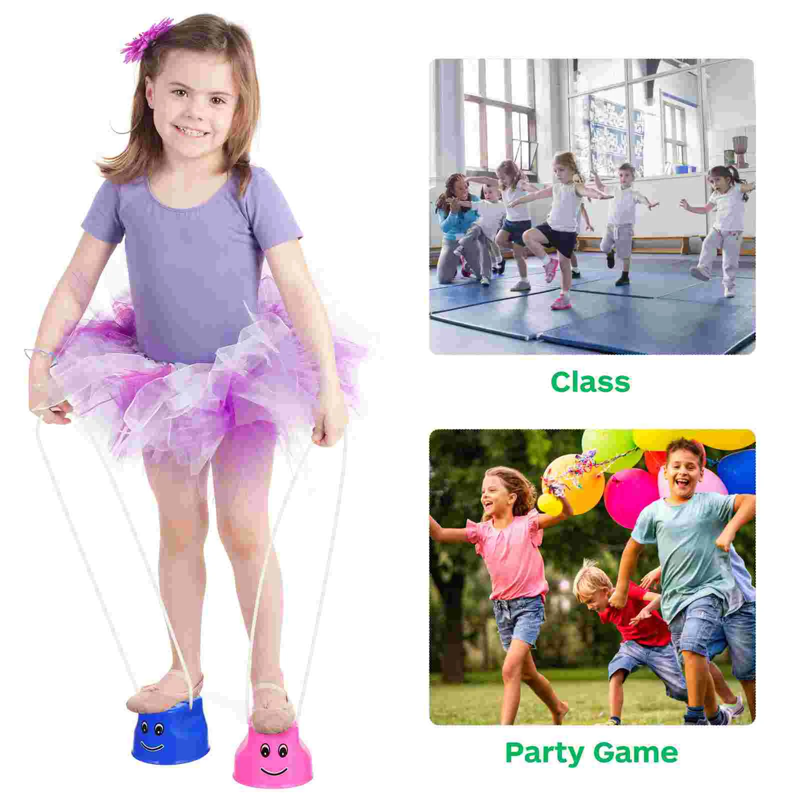 4pcs Sports Stilts Toys Sensory Training Stilts Equipment Children Kids Outdoor Games Early Education Balance Ability Developing