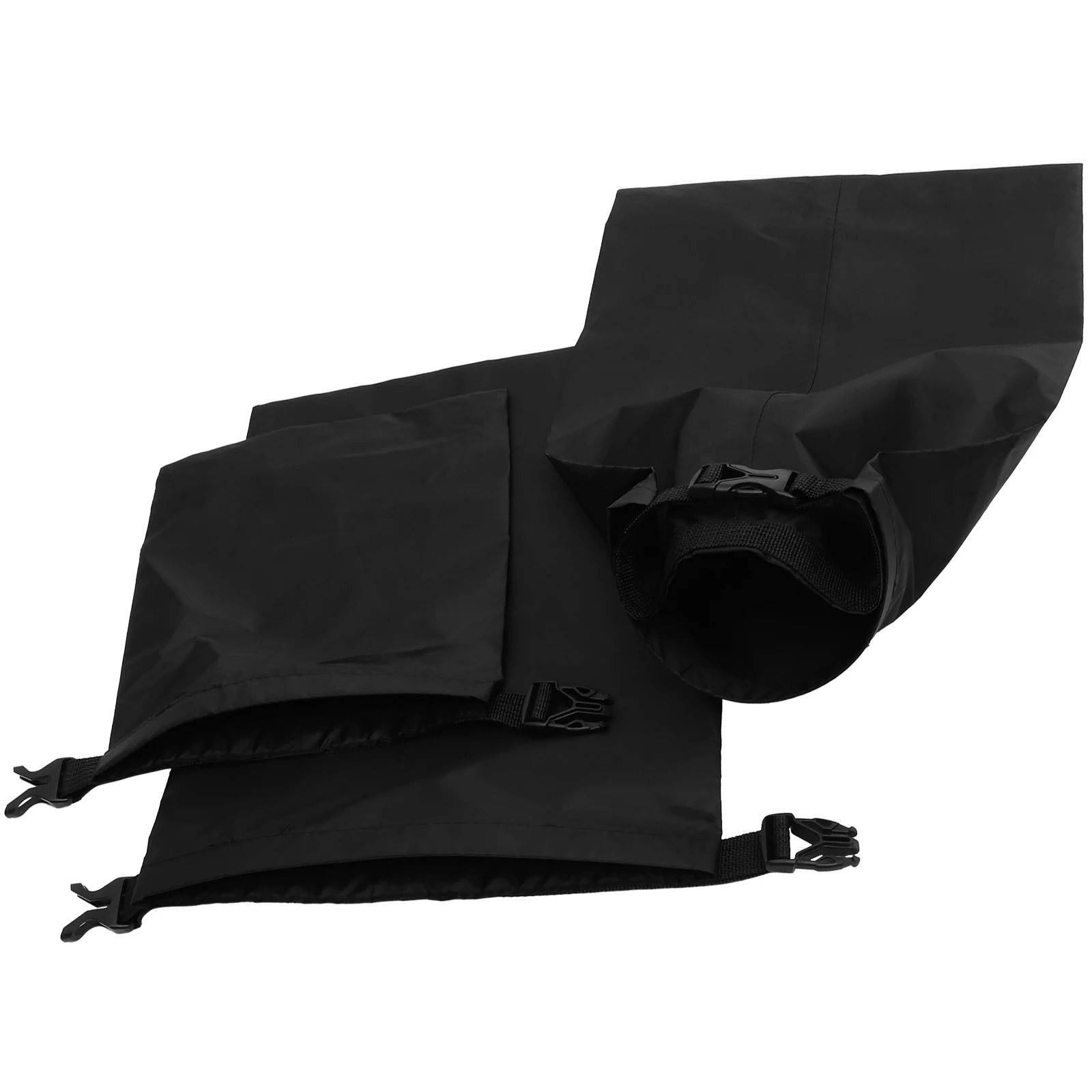 3pcs 1.5L 2.5L 3.5L Waterproof Bag Set Roll-Top Dry Pouch For Camping Kayaking Boating Fishing Outdoor Water Sports Black