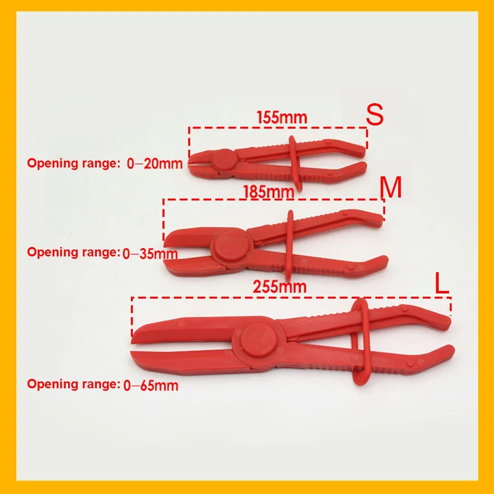 3Pcs/Set Nylon Hose Clamp Tool Set Brake Fuel Water Line Clamp Plier Hands Free Tool Car Repair Tools Hose Pliers