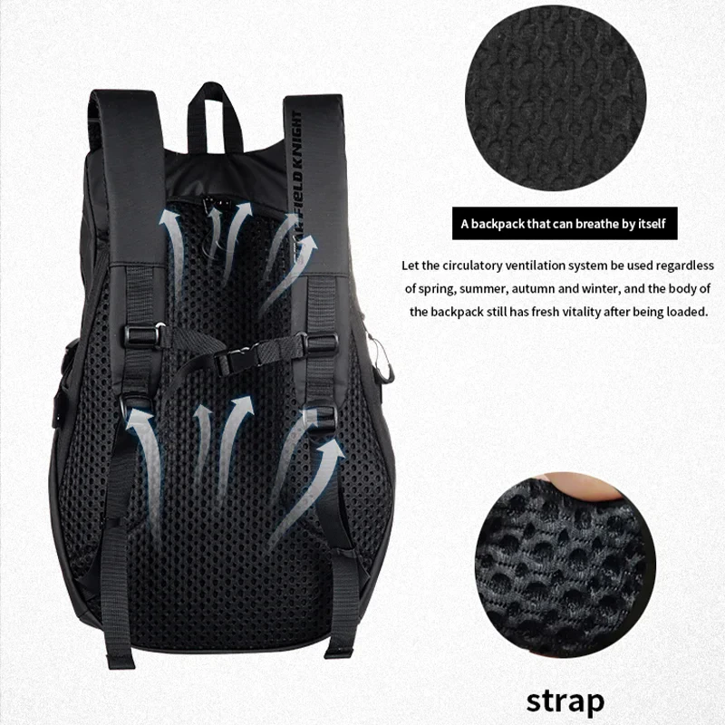 SFK Motorcycle Helmet Bag High-capacity Backpack Riding Gears Oxford Waterproof Splashproof Fabric Outdoor Travel Equipment Pack