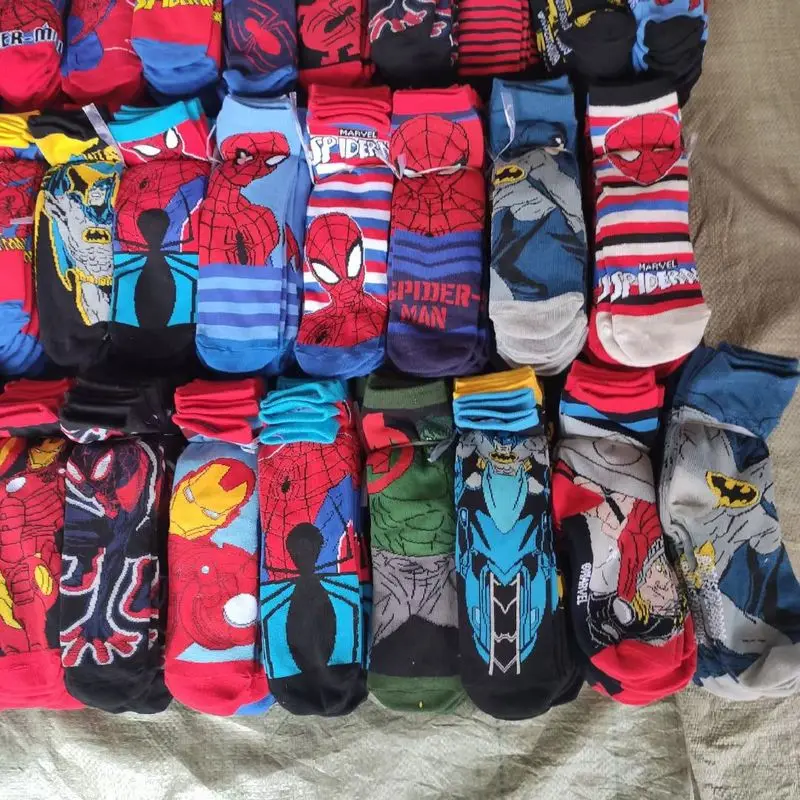 Socken vier Jahreszeiten niedlichen Cartoon Kinder socken Wunder Serie Spider Man Batman Mickey Baumwoll socken für Jungen und Mädchen Großhandel