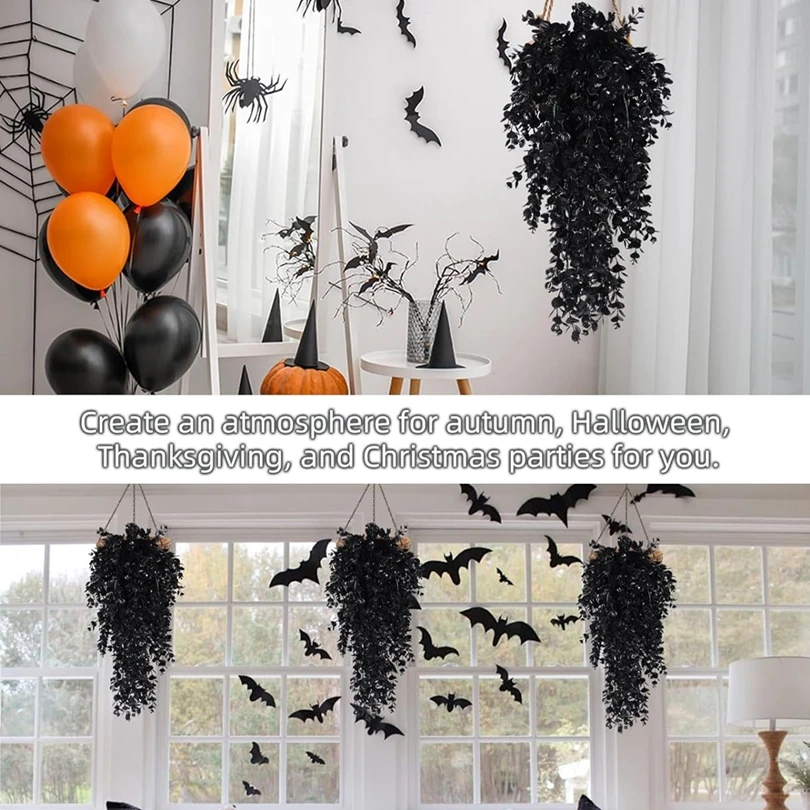 

1PC Artificial Plastic Plants Fern Vine Festival Wreath Wedding Party Home Wall Hanging Living Room Table Garden Diy Gifts Decor