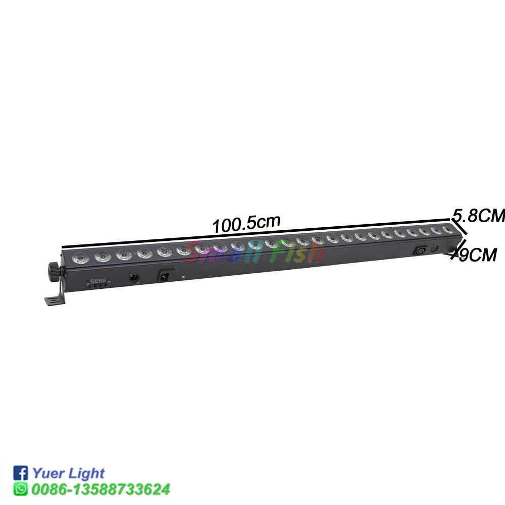 Éclairage de Scène Stroboscopique à Barre UV RGBW, Lavage Mural LED, pour ixà Domicile, Club, Chang, DJ, Hall pour Noël, brevIntérieure, Lampe à