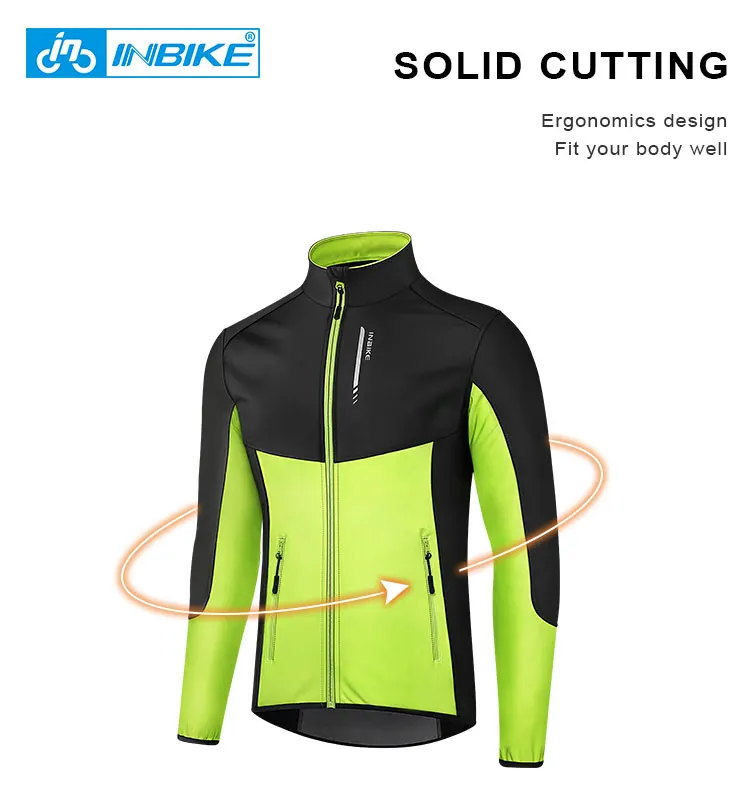 INBIKE Cycling Riding Jackets Man Winter Bicycle Clothing With Hood Men's Windbreaker Windproof Road Bike MTBClothes For Biking