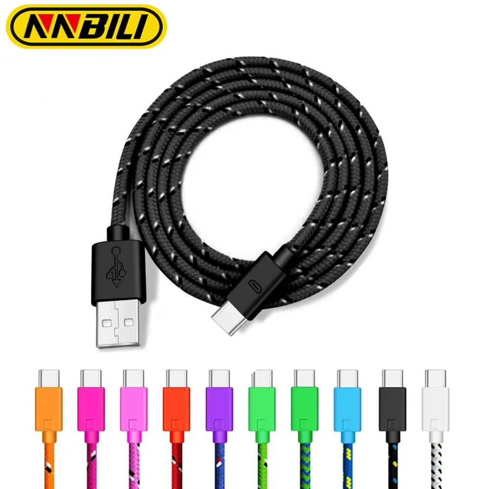 NNBILI Type USB C Cable For Samsung S8 S9 Plus Note 8 9 Fast Charging Data Cable for Xiaomi Redmi Note 7 Mi9 MI 8 9 Charger Cord