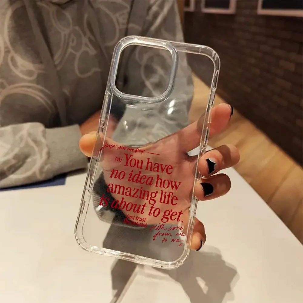 

Red Valentines Quote Aesthetic Christian Clear Phone Case Cover for iPhone 16 Pro Max Cases iPhone 11 12 13 14 15 7 8 Plus XS XR