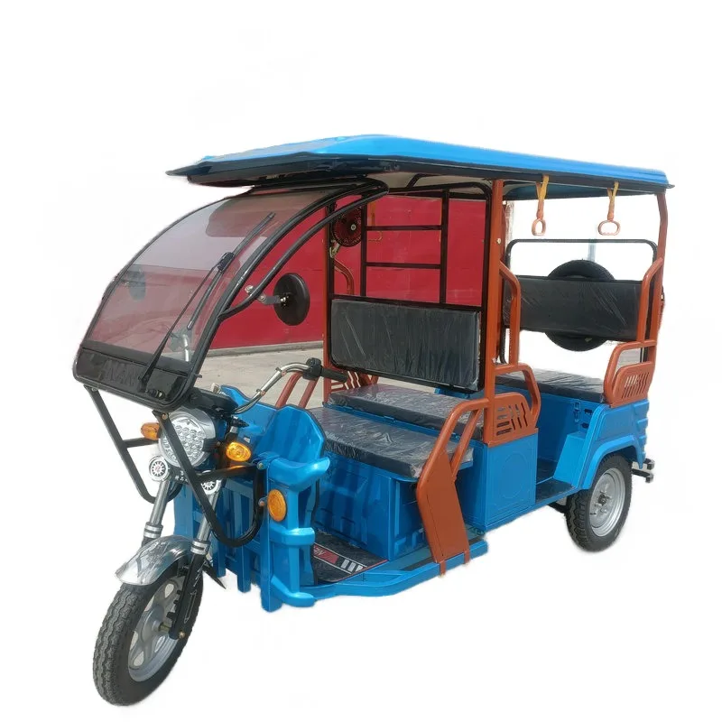 Most Popular 3 Wheel Two Seats Long Range Battery Adult Electric Tricycles for Passengers