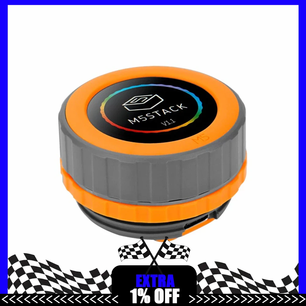 M5Stack M5 Dial v1.1 Knob Programmable Controller Convenient Deployment Rich Peripheral Integration Capacitive Touch Screen