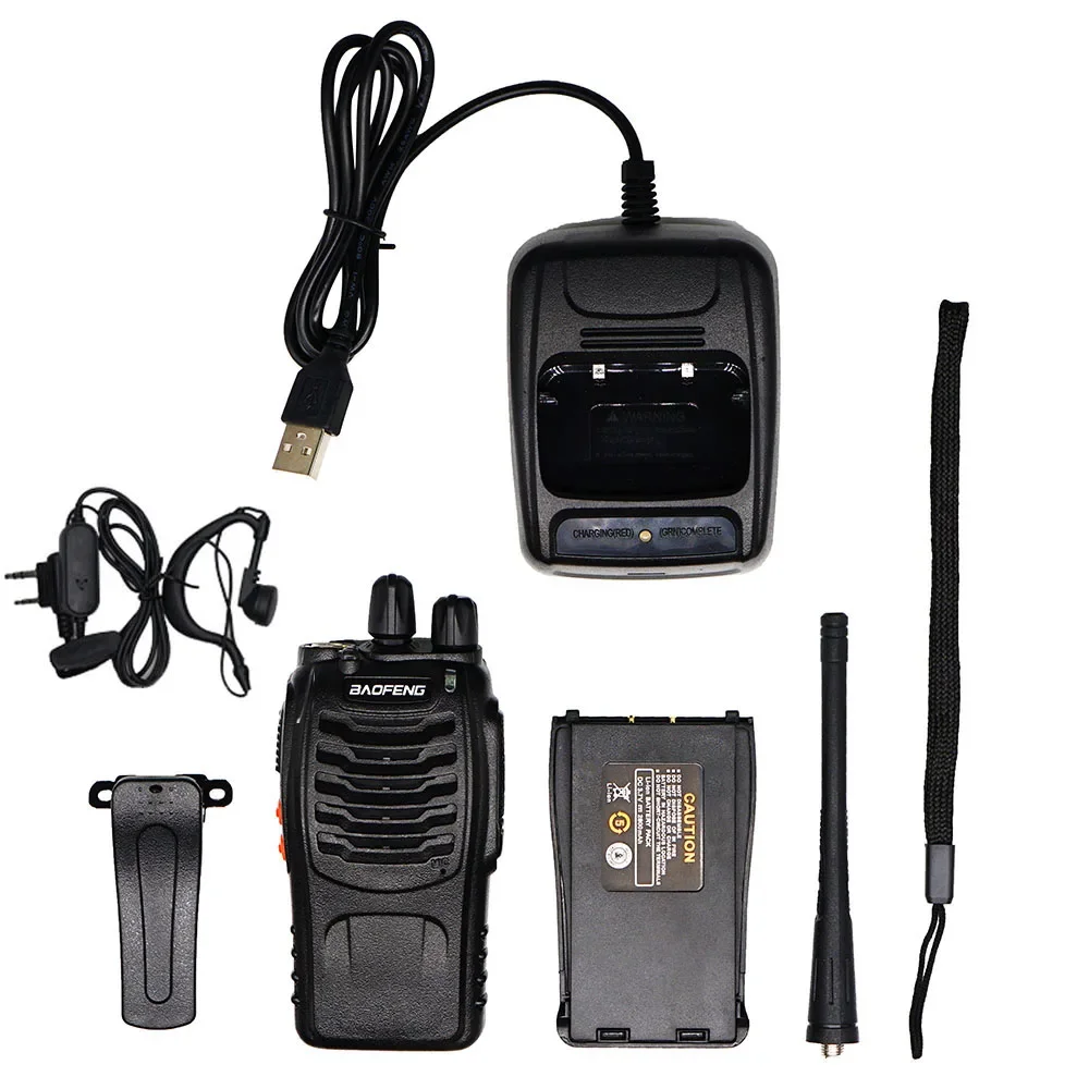 Imagem -06 - Original Baofeng Bf888s Walkie Talkie Rádio Bidirecional Conjunto bf 888s Uhf 400470mhz 16ch Walkie-talkie Rádios Transceptor 10 Peças Lote