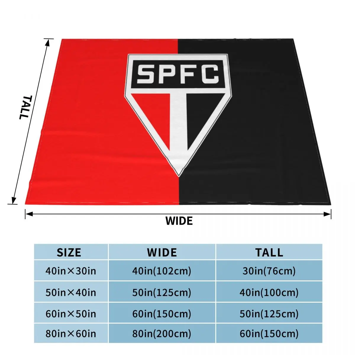 Brazil Sao Paulo Futebol Clube FC An Ultra-Soft Micro Fleece Blanket