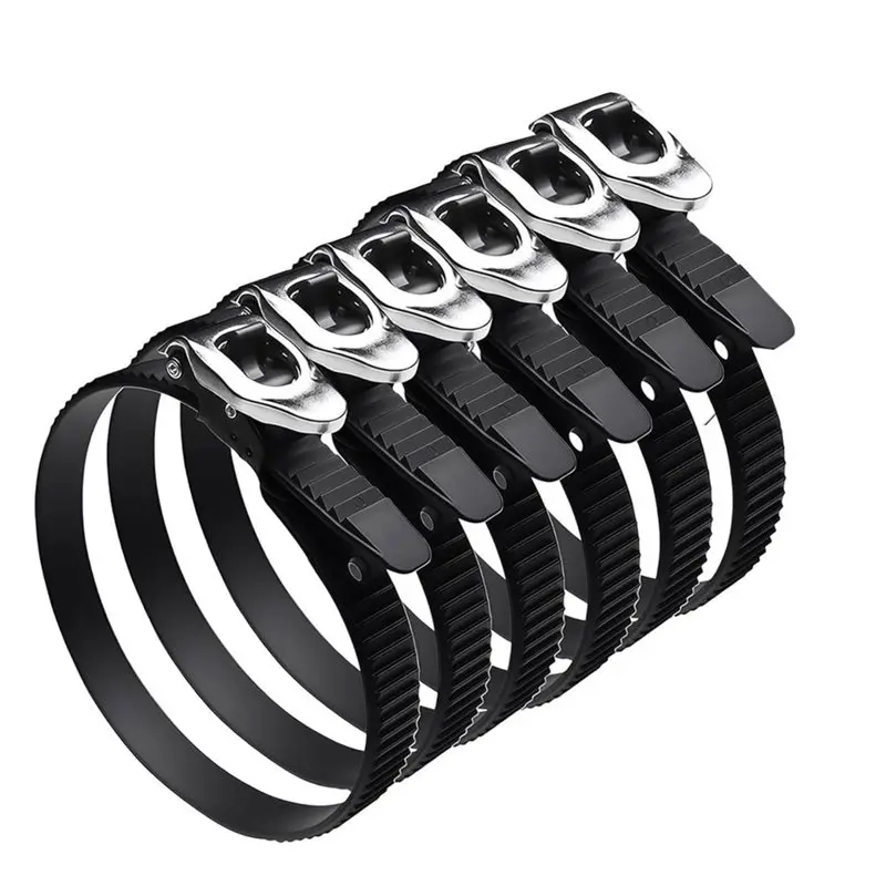 

ABBY-Reusable Heavy Duty Ratchet Zip Ties(6 Pieces), 20 Inch Adjustable Locking Cables With Strap Lock, Outdoor Securing Straps