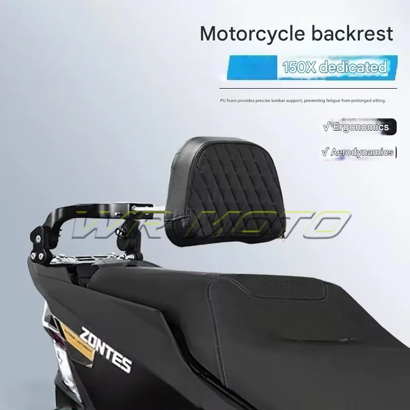 Adjustable Foldable Retractable Rear Passenger Backrest Fit For 2026 ZONTES 150X Scooter Mod Accessories