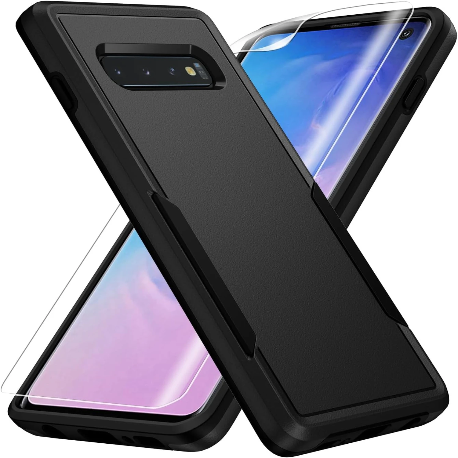 สําหรับเคส Galax S10,เคส S10,พร้อมตัวป้องกันหน้าจอ HD [ทดสอบการตกเกรดทหาร] ตัวป้องกันกันกระแทกที่ทนทานและทนทานสําหรับงานหนัก