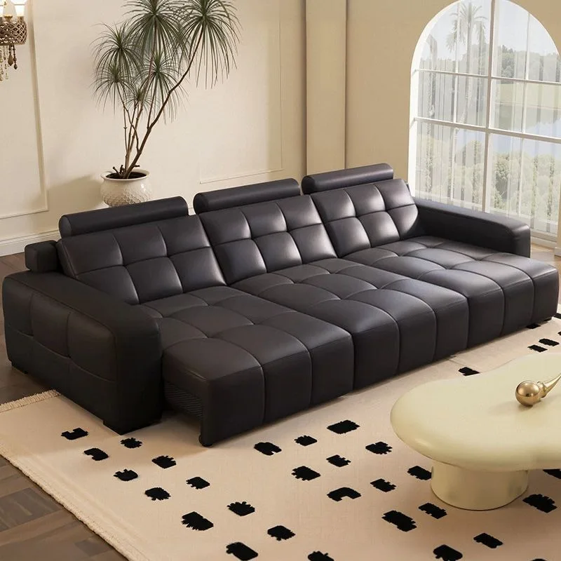 

Designer Elegant Sofa Cinema Relax Leather Relaxing Living Room Sofas Double Apartment Muebles Para El Hogar Home Furniture