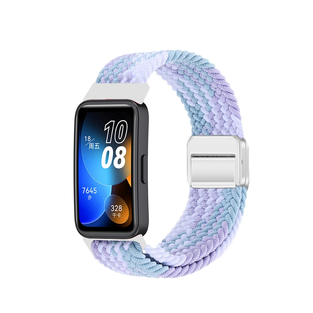 Magnetic Nylon Band For Huawei Watch 10/9/8 Colorful Braided Sport Strap For Huawei Band 10/9/8 Smartwatch Elastic Bracelet