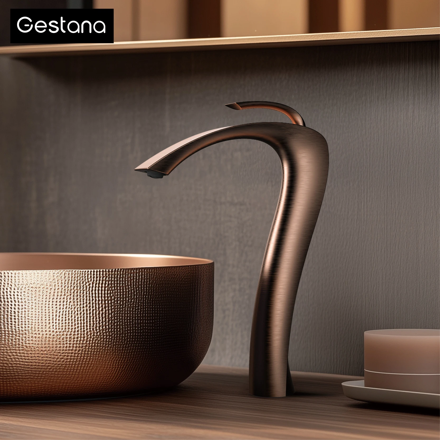 

Chrome Luxury Brass Bathroom Vanity Faucet Modern Deck Mounted Basin Tap With Anti-Leak Ceramic Valve Hot/Cold Water Control