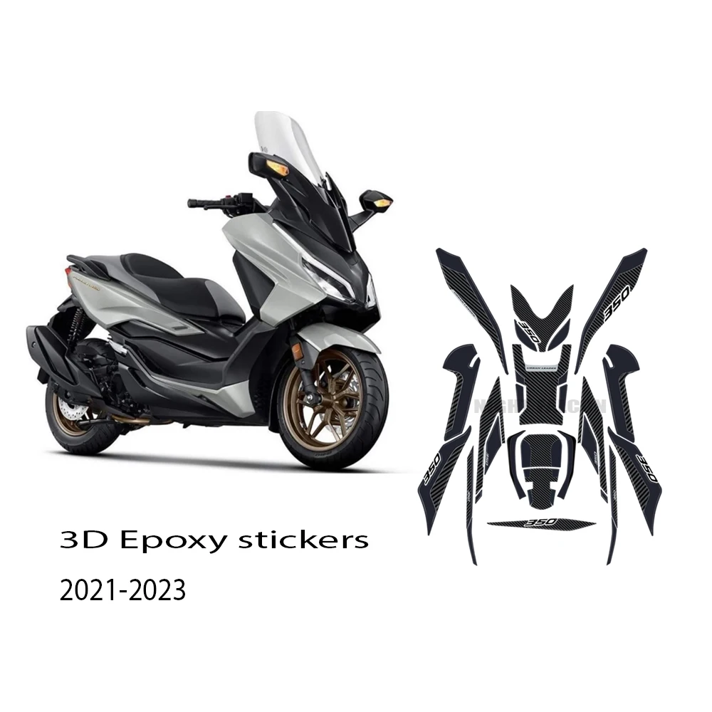 

Для Honda forza350 2021 2022 2023 forza350 защита 3D эпоксидная смола стикер защита наклейки