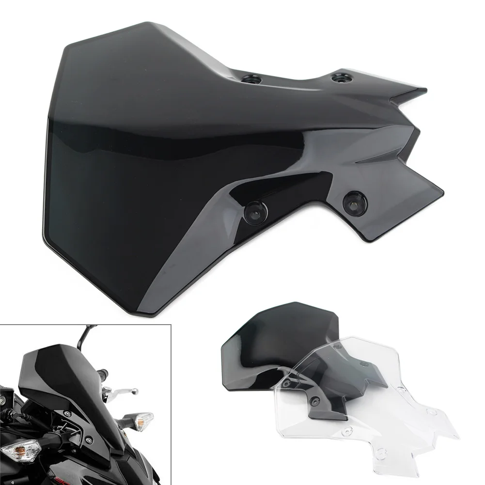 

Black/Clear ABS Motorcycle Windscreen Windshield Visor Deflector Cover For Kawasaki Z900 Z650 2020 2021 2022 2023