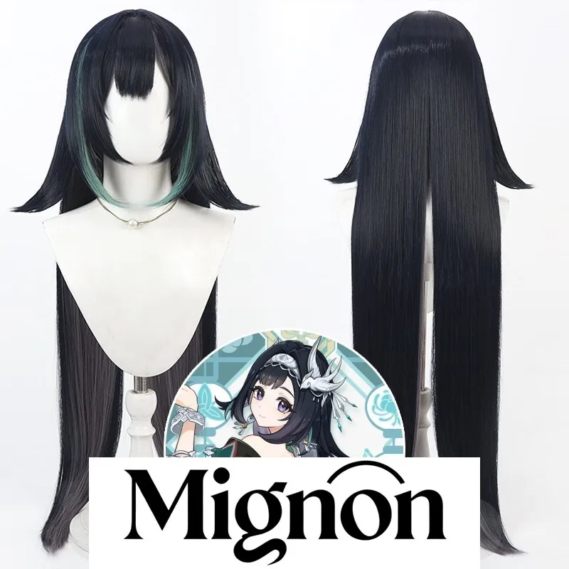 

Genshin Impact Lanyan cosplay wig multi-color highlights long hair Halloween gift