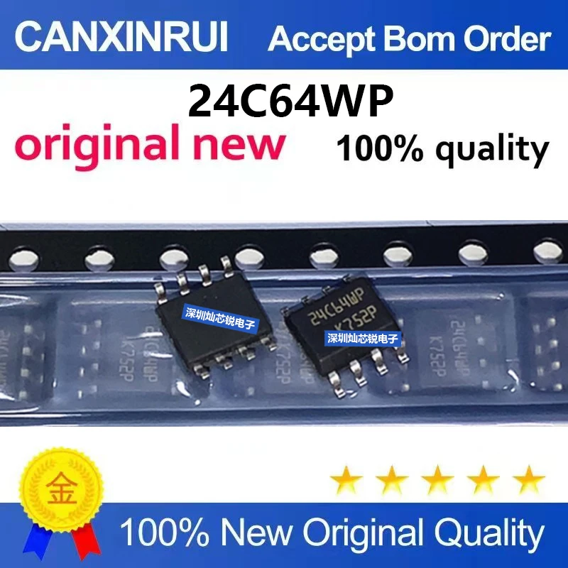 (5pieces)Brand new original 24C64WP 01 02 04 08 16 32 64 SOP8 memory chip IC