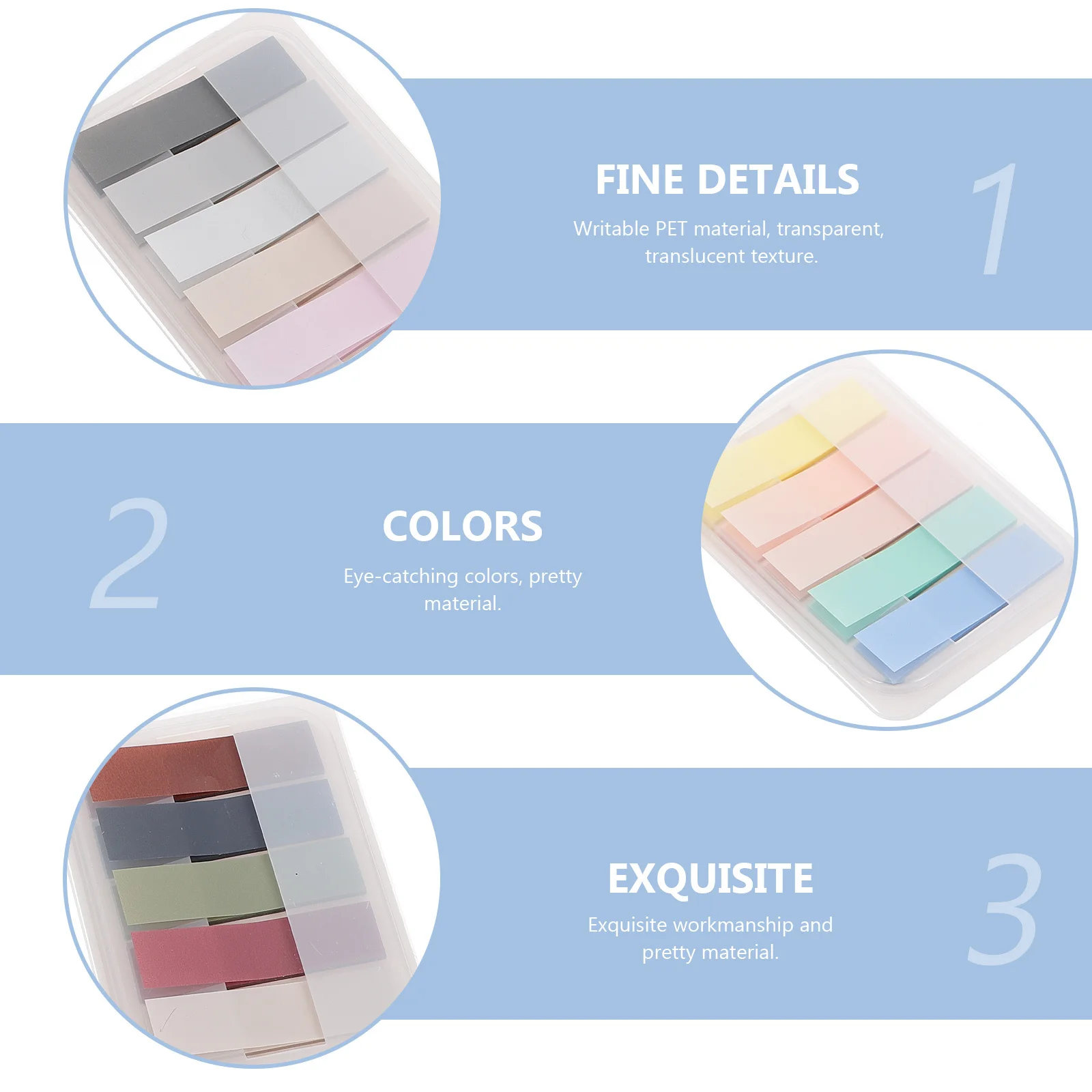 

6Pcs Sticky Memo Pads Small Portable Note Stickers for Office Study Home to Do List Reminder Notes Sticky Memo Pads