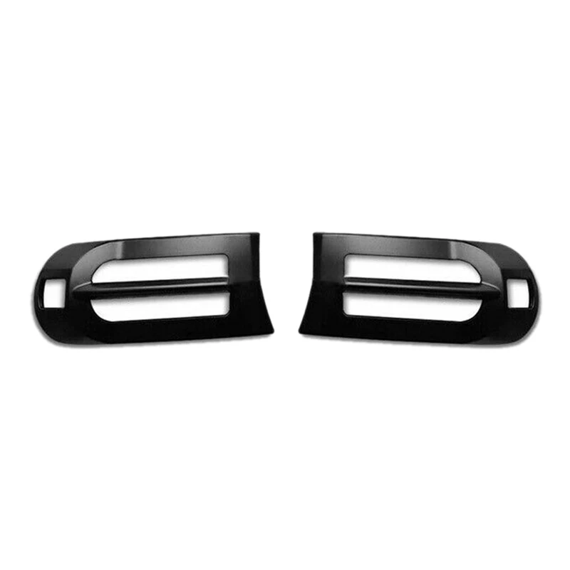 

2Pcs ABS Matte Black Front Fog Light Bumper Lamp Cover Trim for Toyota FJ Cruiser 2007-2020