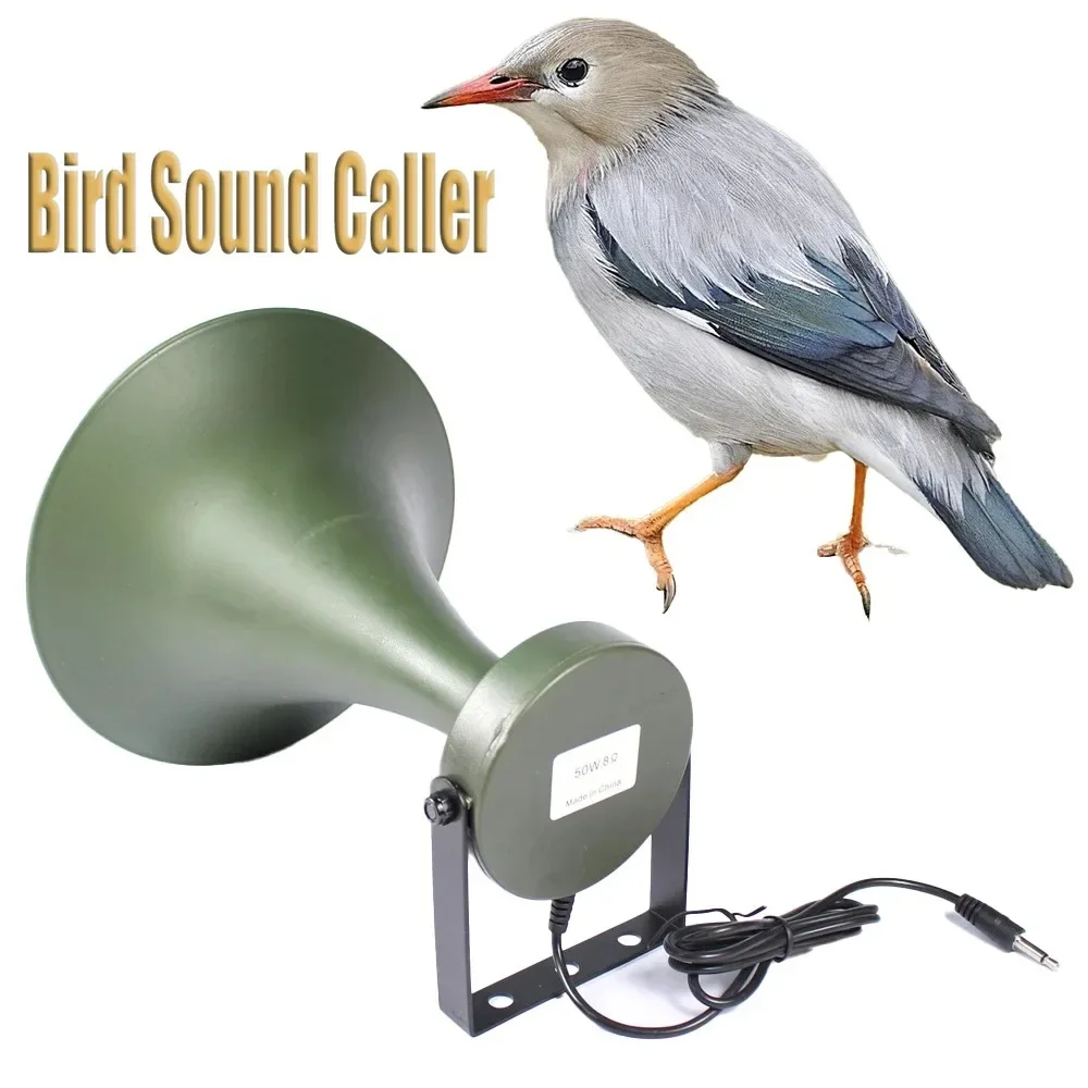 50W 150DB Speaker Special Louder Voice Outdoor Metal Shelf Speakers for Electronic Farm Bird Sound Birdsong Device