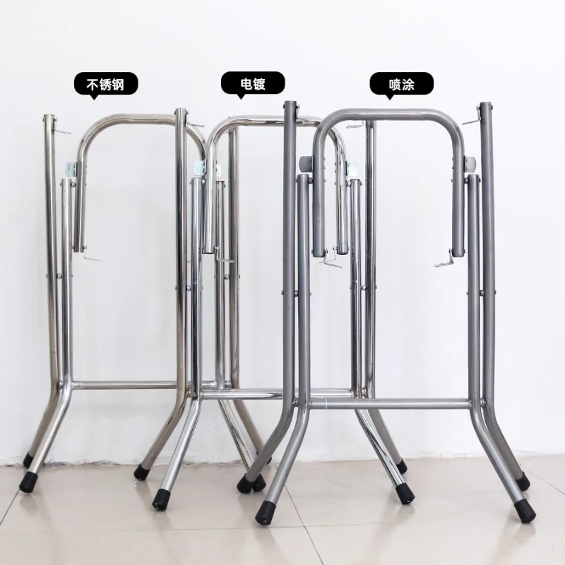 Foldable Metal Table Legs Heavy Duty Dining Base Frame Portable Support Stand for Round Desk Patio Outdoor Furniture Parts