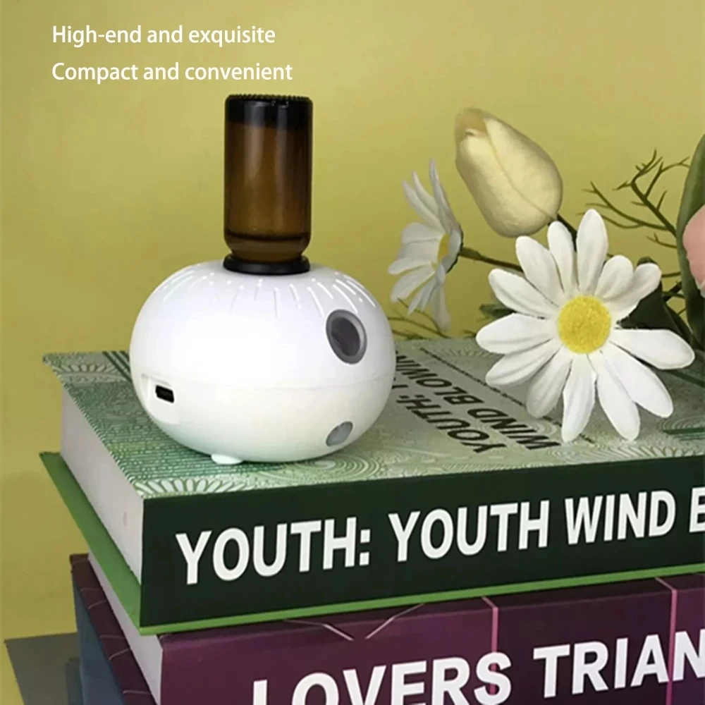 Mini difusor de fragancia de aceite puro, máquina de aromaterapia, inducción automática, portátil, lindo difusor de Aroma USB para dormitorio y oficina