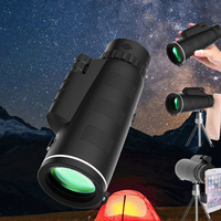Professional 40X60 HD Monocular Telescope Powerful Waterproof Mini Pocket Zoom Binoculars for Hunting Camping Smartphone