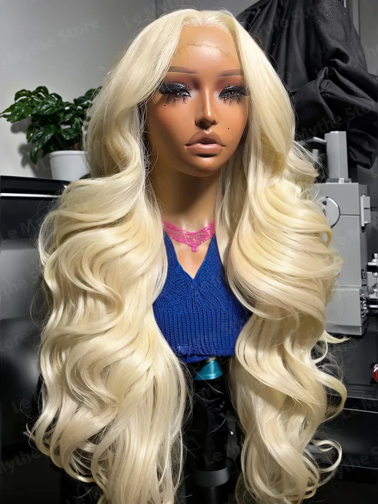 250 Density Body Wave 13x6 Honey Blonde 613 Lace Front Wig HD Transparent 30 40 Inch 13x4 Lace Frontal Wigs Human Hair Brazilian