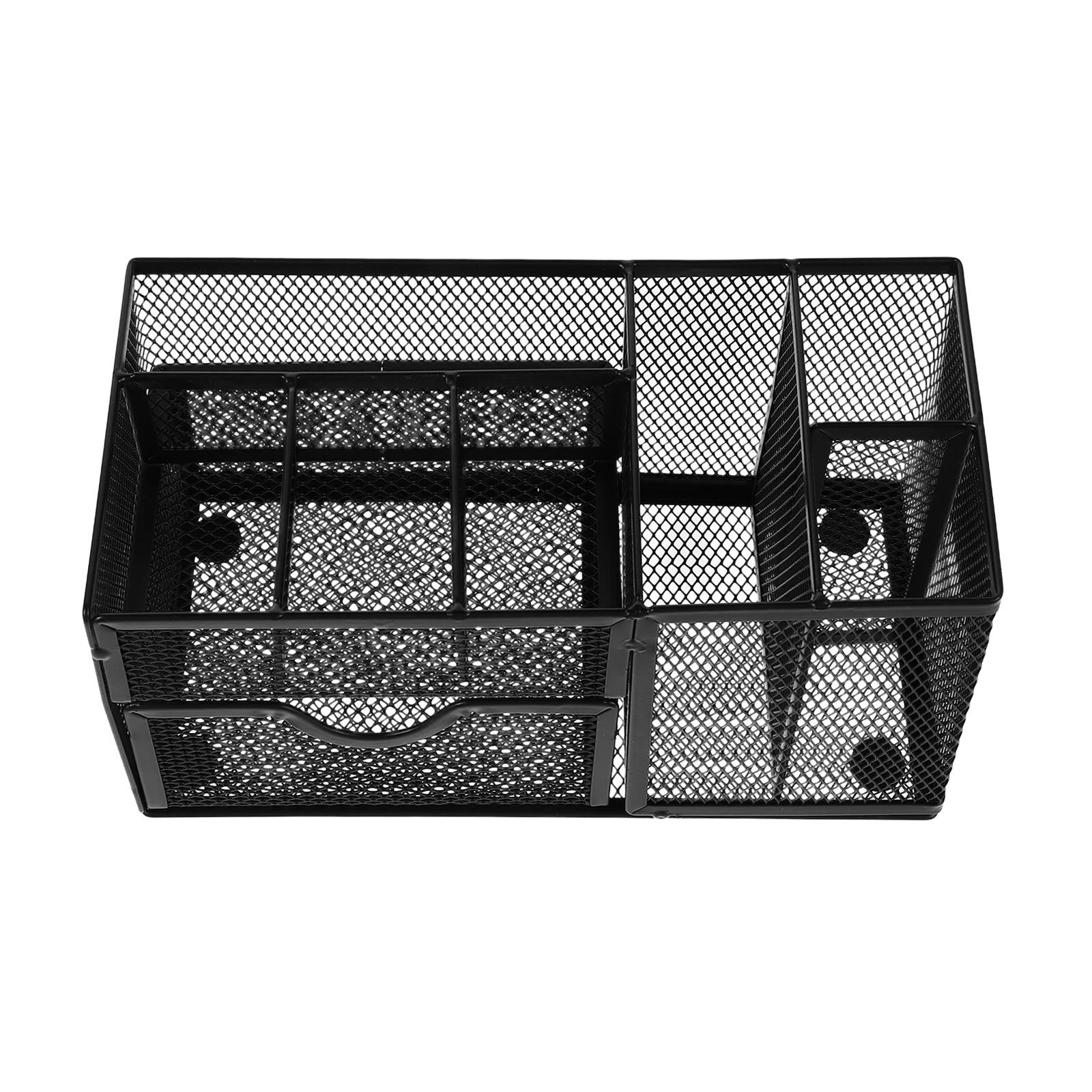 

Multifunctional Mesh Storage Basket Office Desk Organizer Stationery Box Drawer Multiple Compartments for Home School Supplies