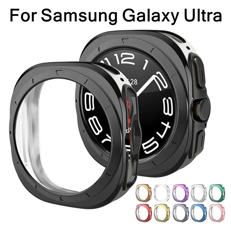 

2024 ультра жесткий поликарбонатный чехол для часов Samsung Galaxy Watch Ultra 47 мм матовый полый защитный чехол противоударный корпус для часов 7ultra