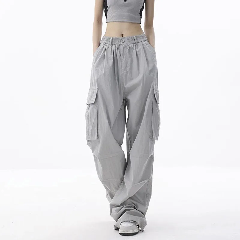 

Comfortable Autumn Cargo Sweatpants Korean-style Oversized Casual Fashion Pants Parachute Sweatpants Trousers