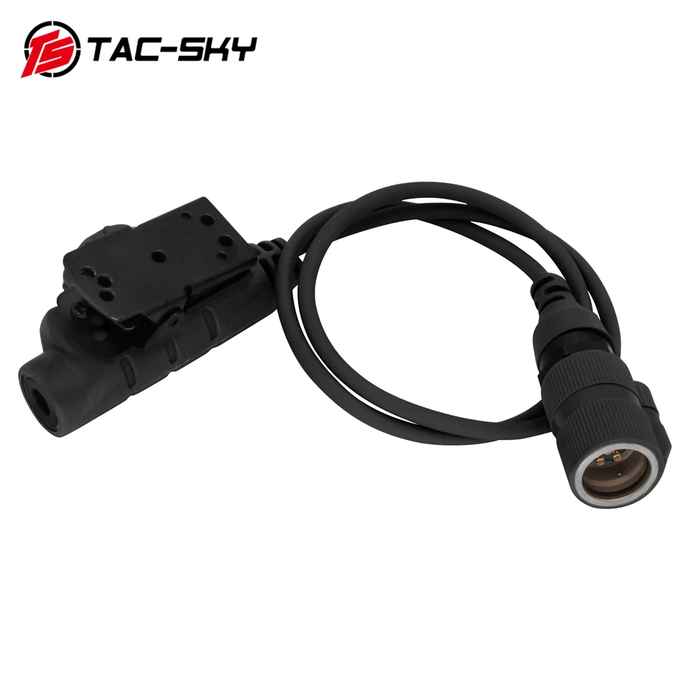 Imagem -03 - Tac-sky U94 v2 6pin Ptt Tático Tiro Caça Adaptador de Fone de Ouvido para an rc 152 148 Tático Walkie Talkie