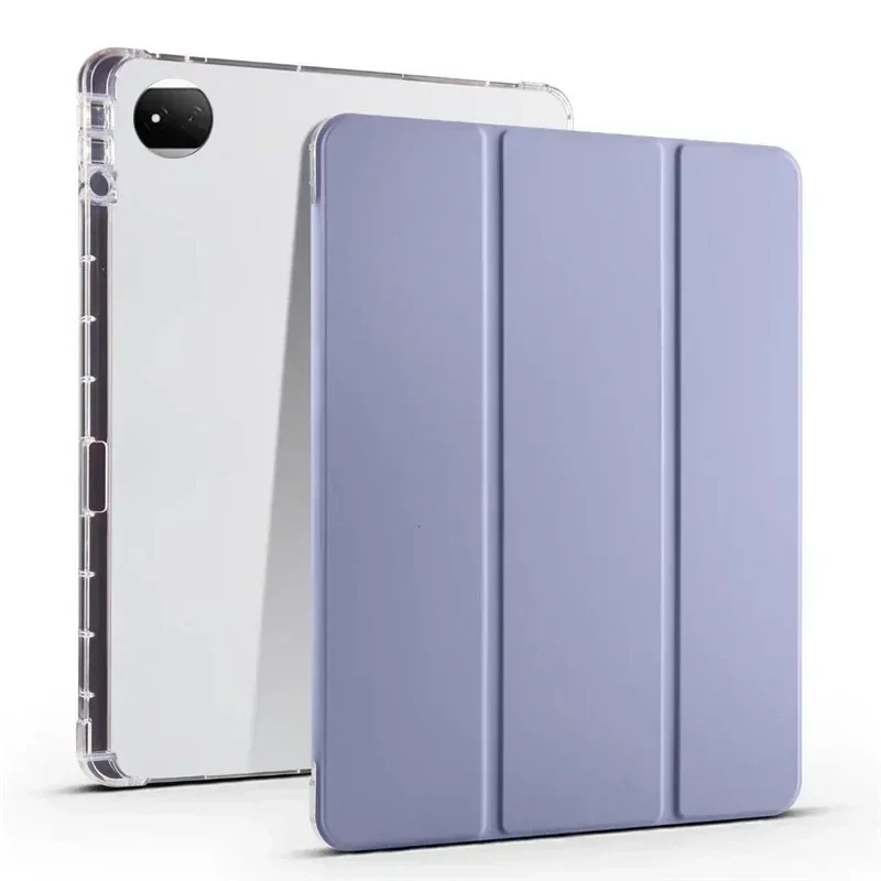Para honor magic pad 2 caso com suporte de lápis com três dobras pu leaher macio tpu suporte traseiro caso tablet para honor magicpad 2 12.3 capa