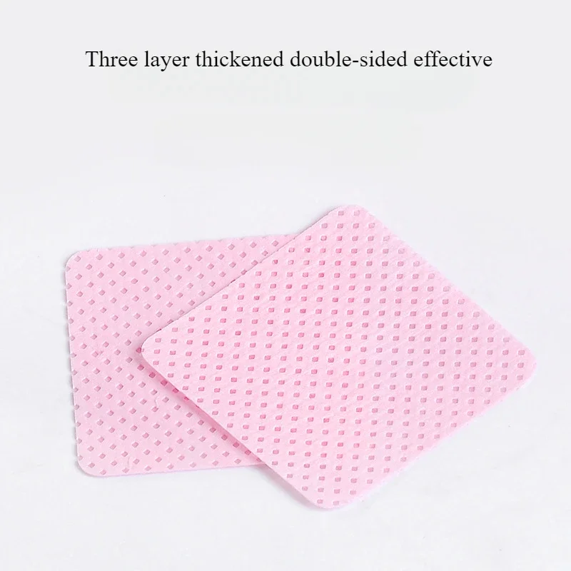 糸くずの出ないネイルワイプ 500 枚、コンテナ付きまつげエクステンショングルーワイプ、超吸収性ソフト不織布ラッシュグルーワイプ