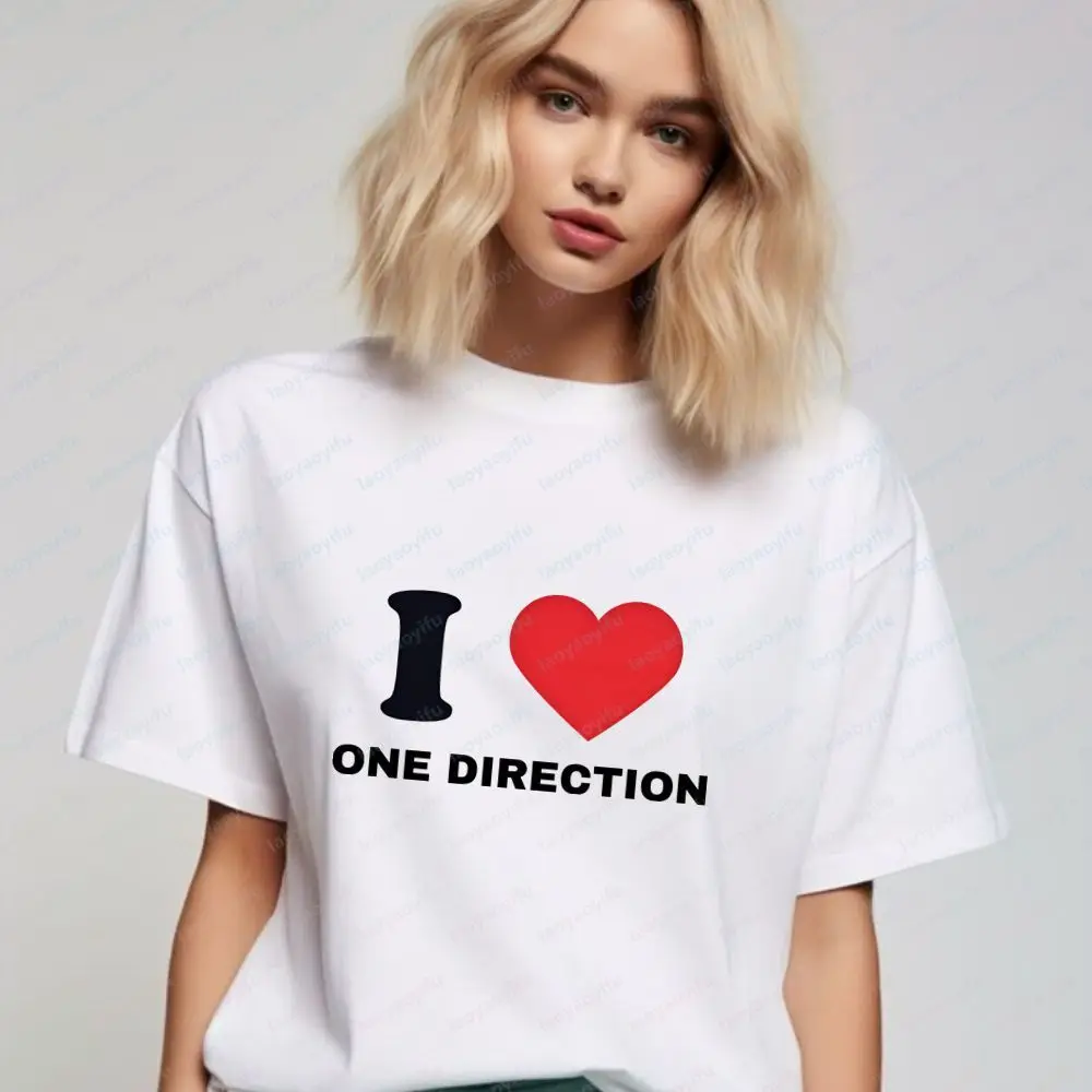 One Direction - Retro Pirated Style Short-sleeved Men's and Women's Round-neck Shirts, Comfortable T-shirts