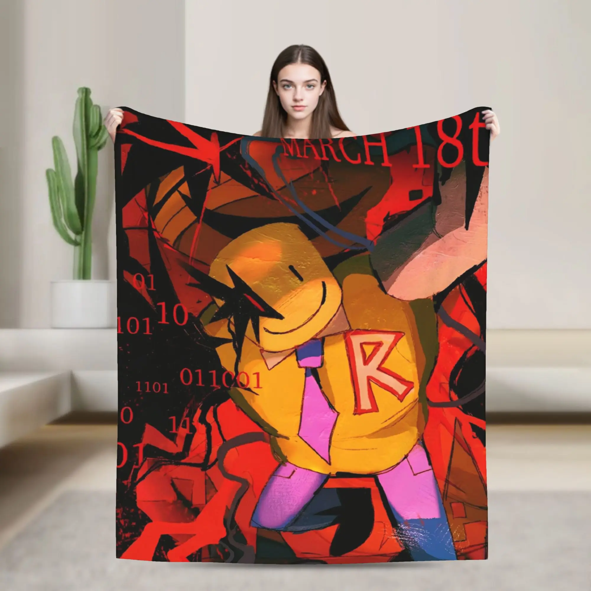 

John Doe Forsakens Plush Blanket Customized Throw Blankets for Bed Sofa Couch 150*125cm Rug Piece,