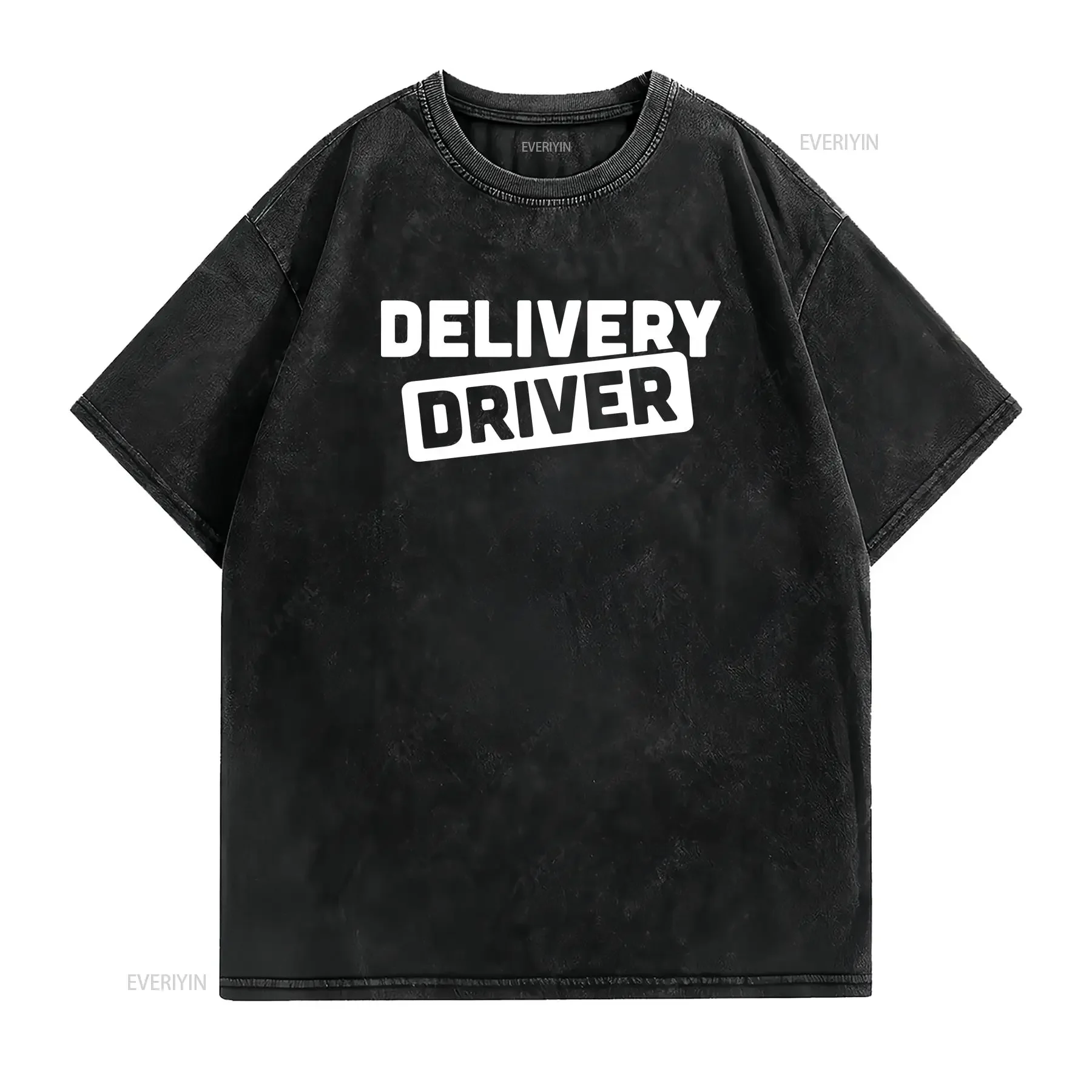 Delivery Driver T Shirt Courier Truck Uniform Logistic vintage Washed Breathable graphic Unisex Stylish Versatile Casual