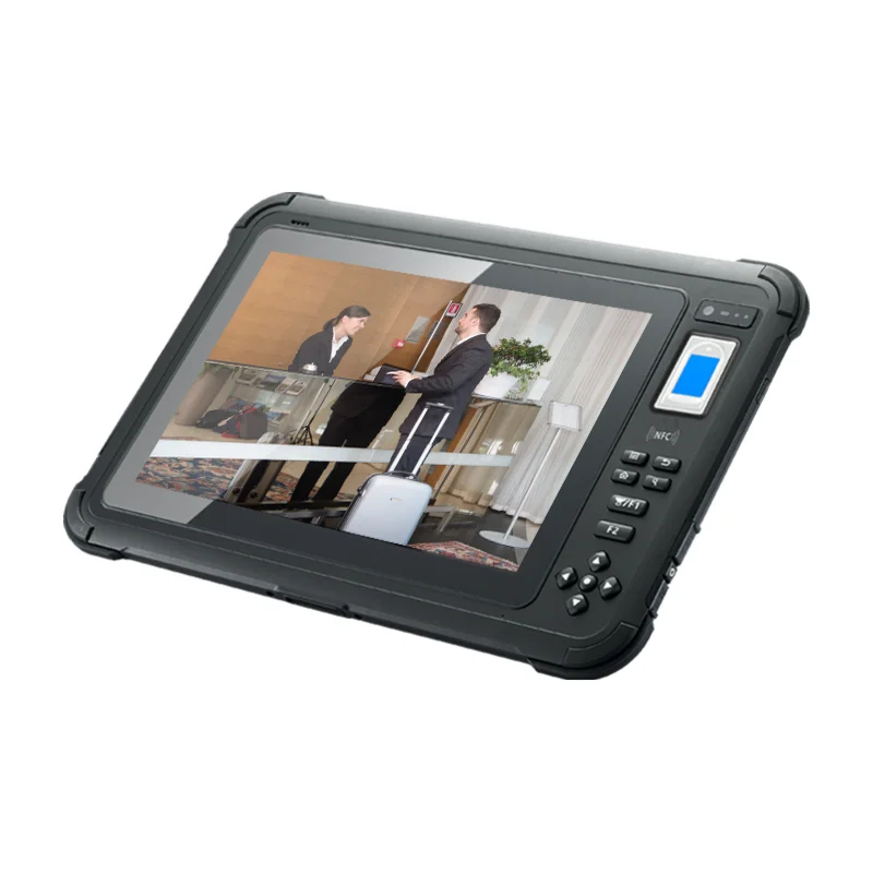 B102 industrial grade touch screen rugged tablet android computer pos nfc reader long range biometric fingerprint