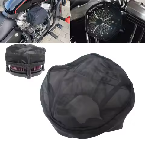 Motorcycle Waterproof Protection Cover Air Filter Rain Sock For Harley Sportster 883 1200 Softail Dyna Touring Air Cleaner Kits