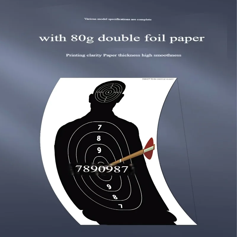 10/20/30pcs Human Body Shape Target Papers