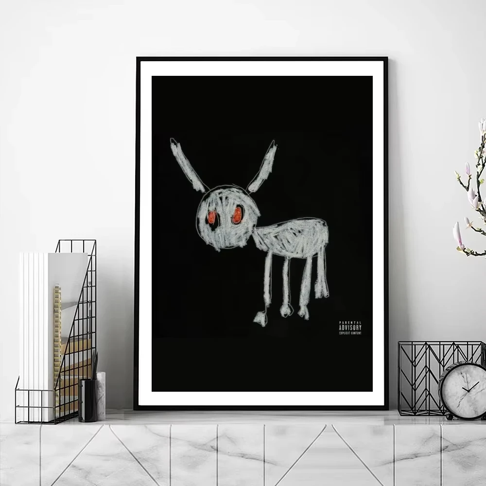 Drake لجميع الكلاب ملصق مطبوعات ، ديكور المنزل ذاتية اللصق ، ديكور غرفة المعيشة ، ملصقات الحائط